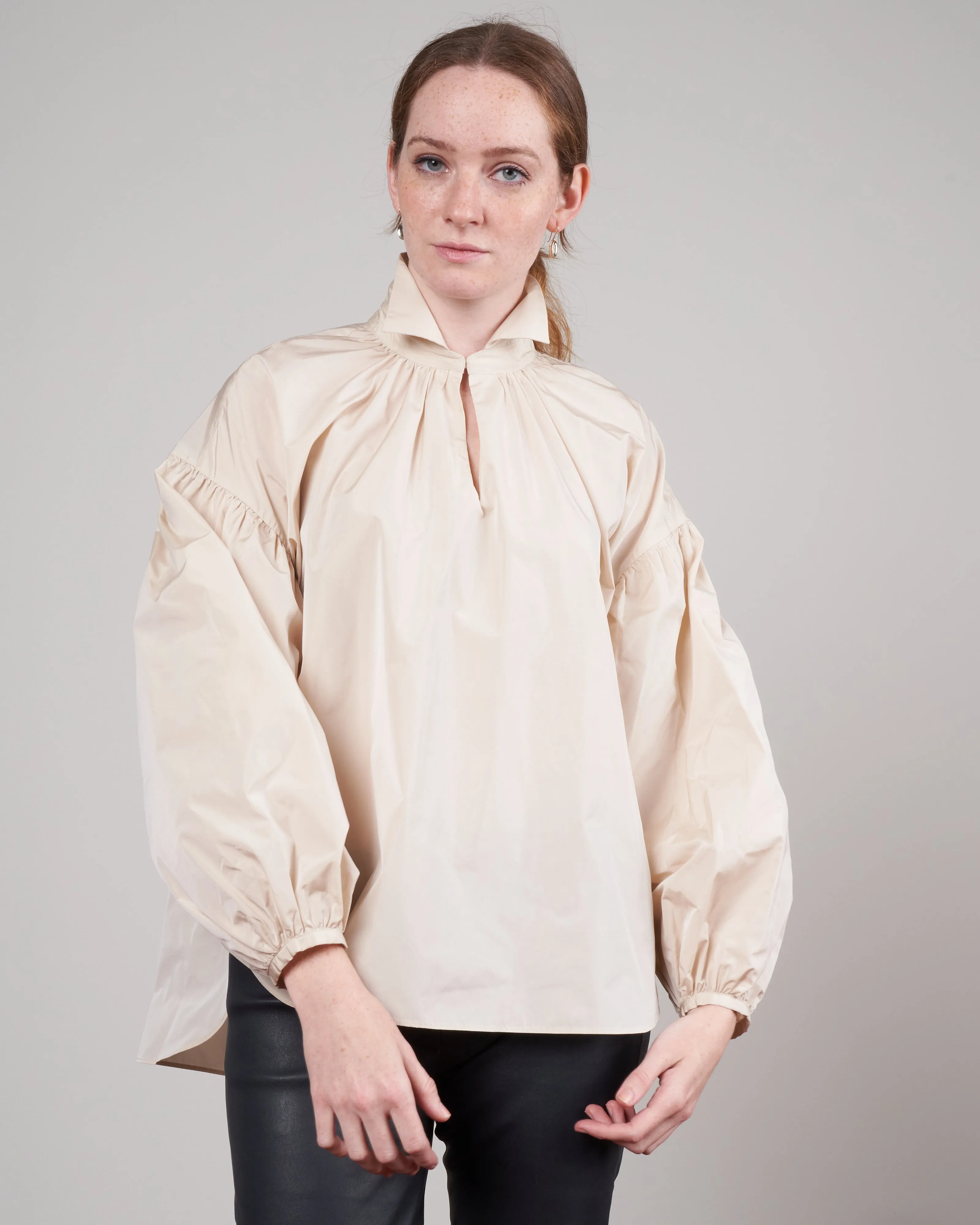 taffeta shirt - ivory