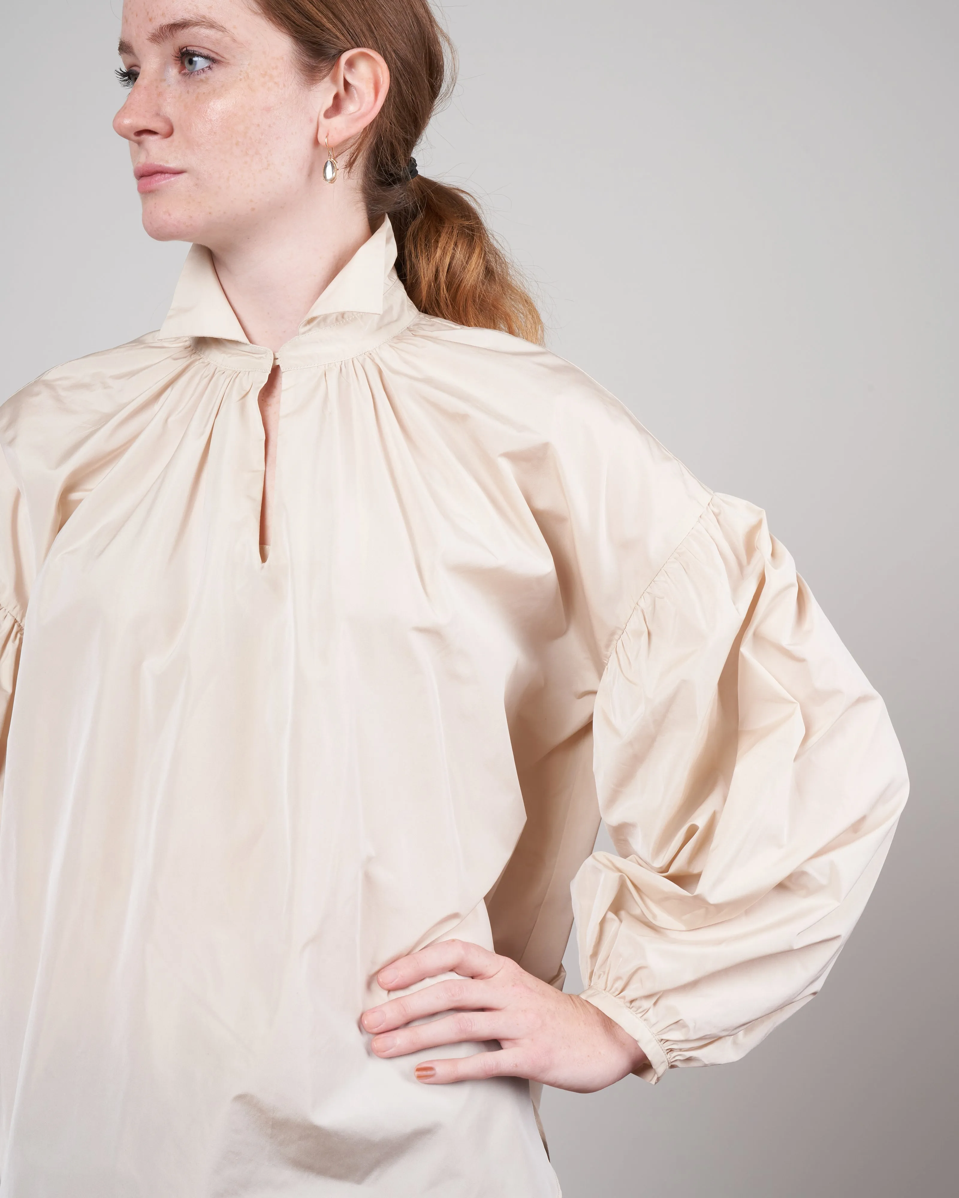 taffeta shirt - ivory