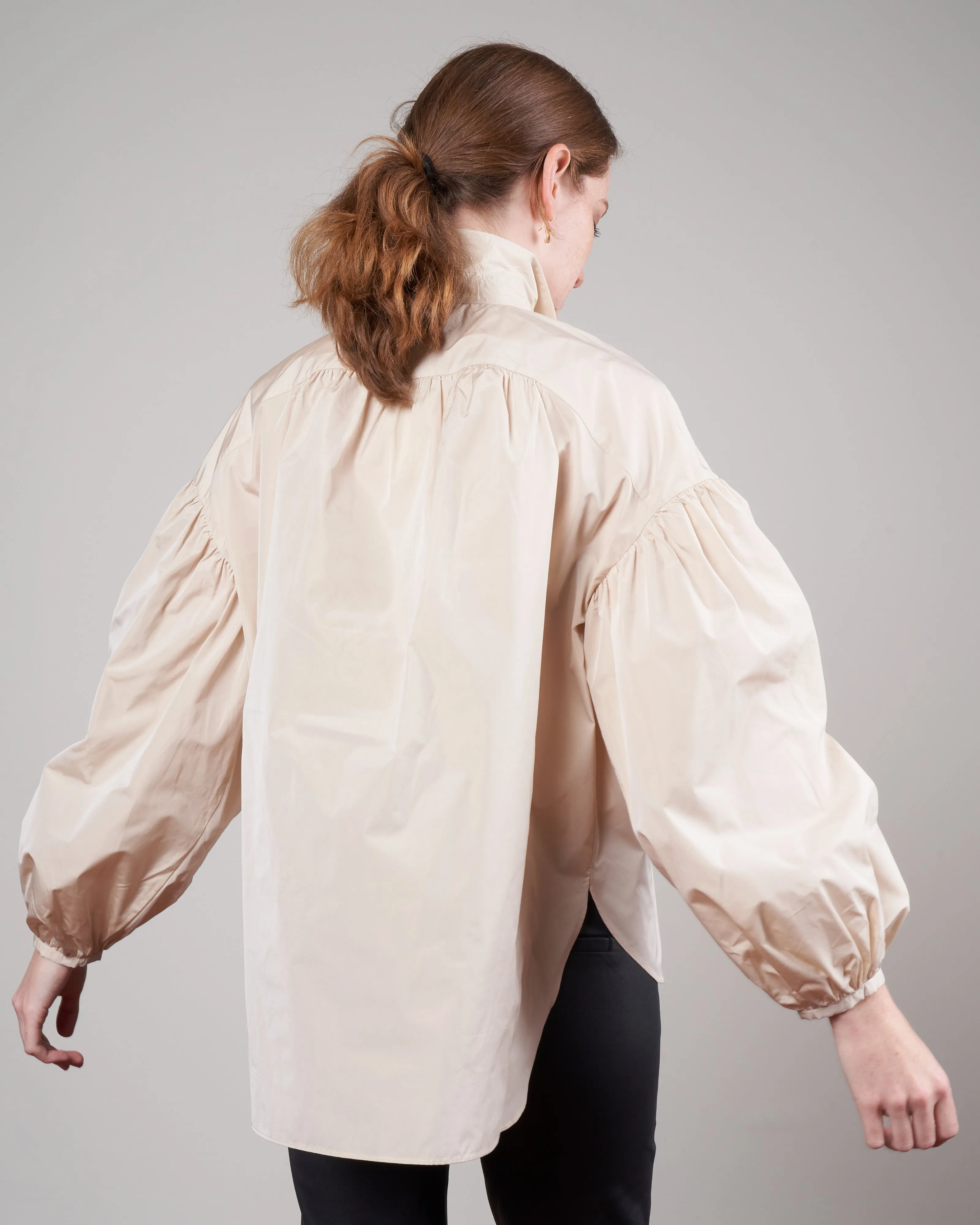 taffeta shirt - ivory