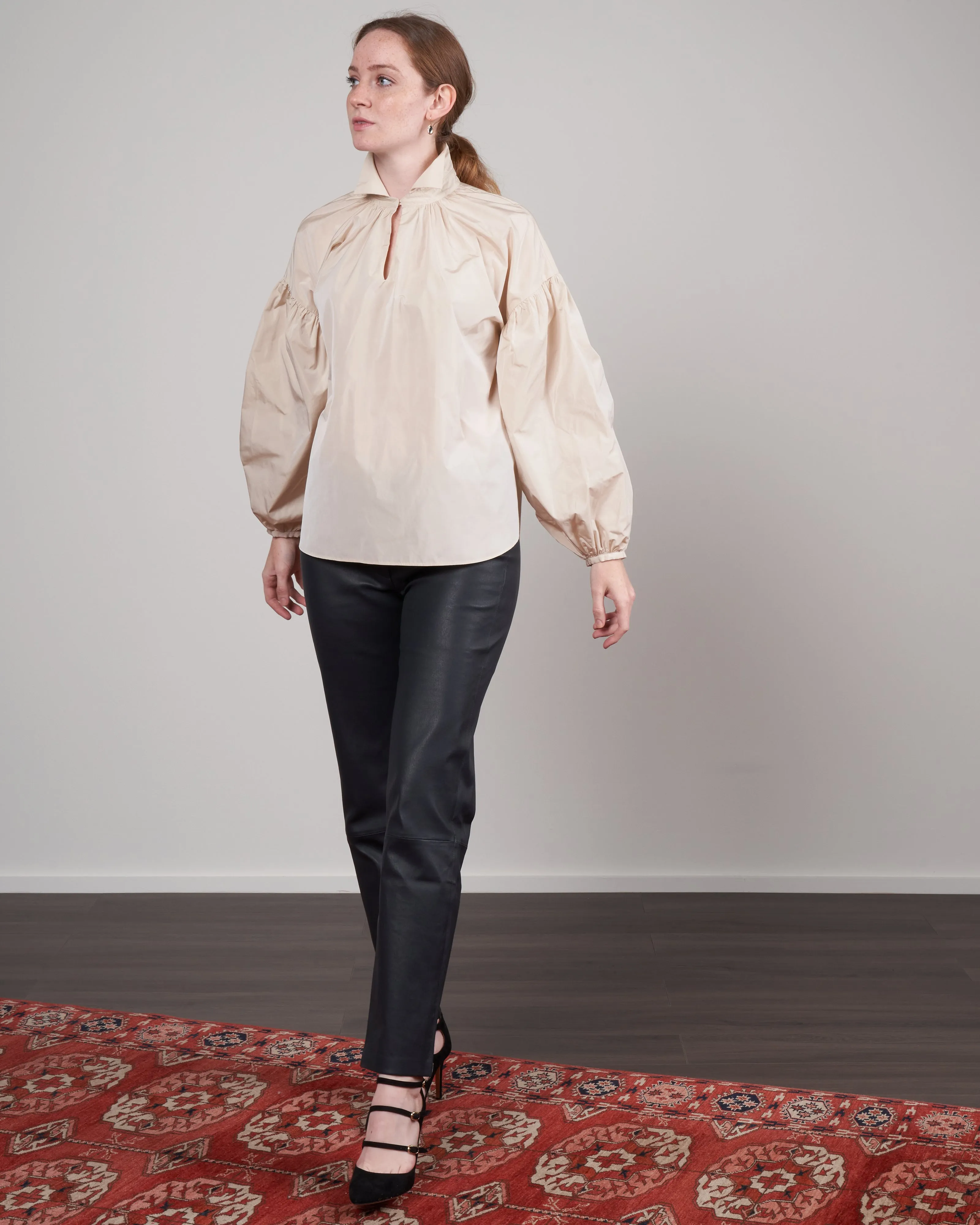 taffeta shirt - ivory