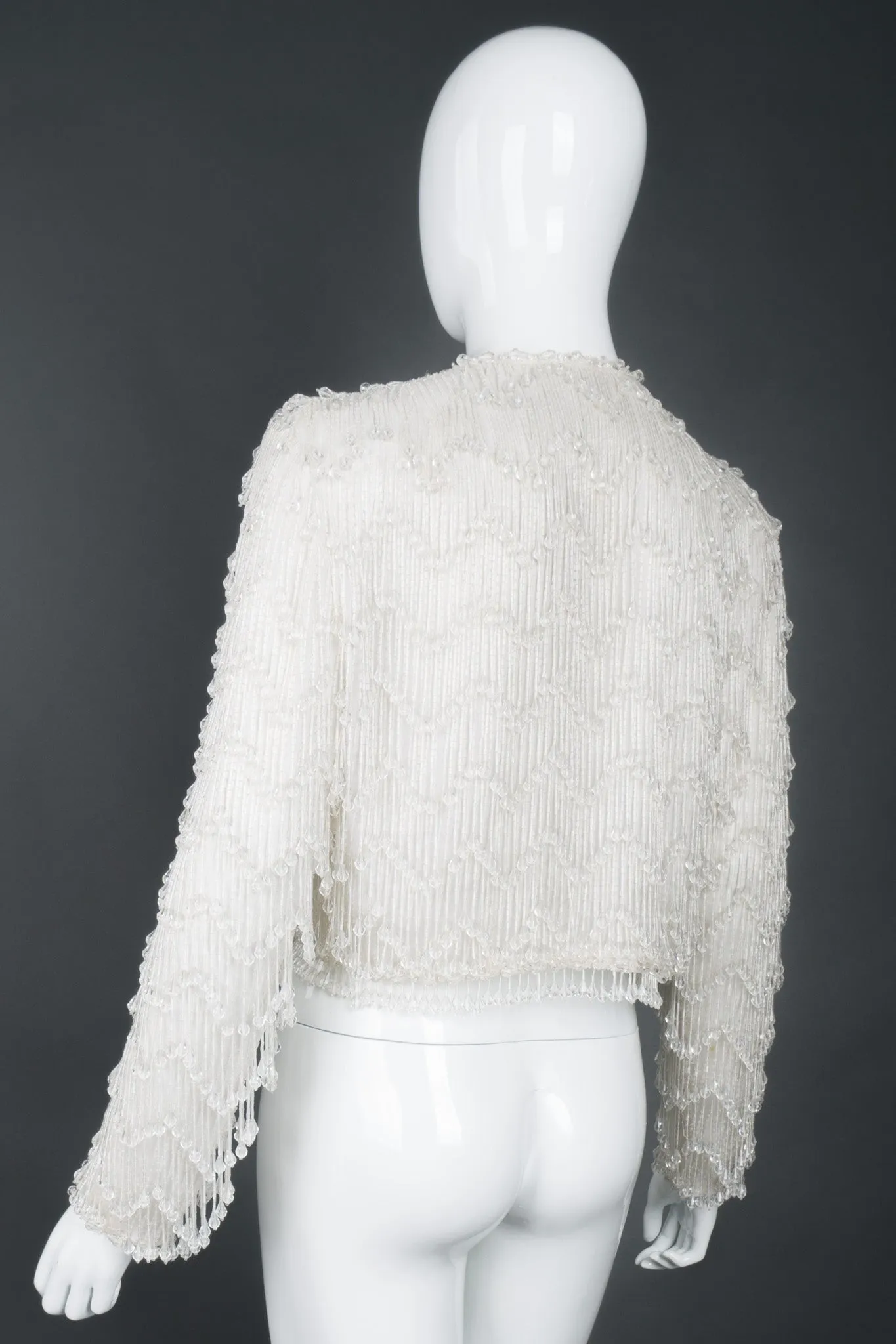 Teardrop Bead Fringe Jacket