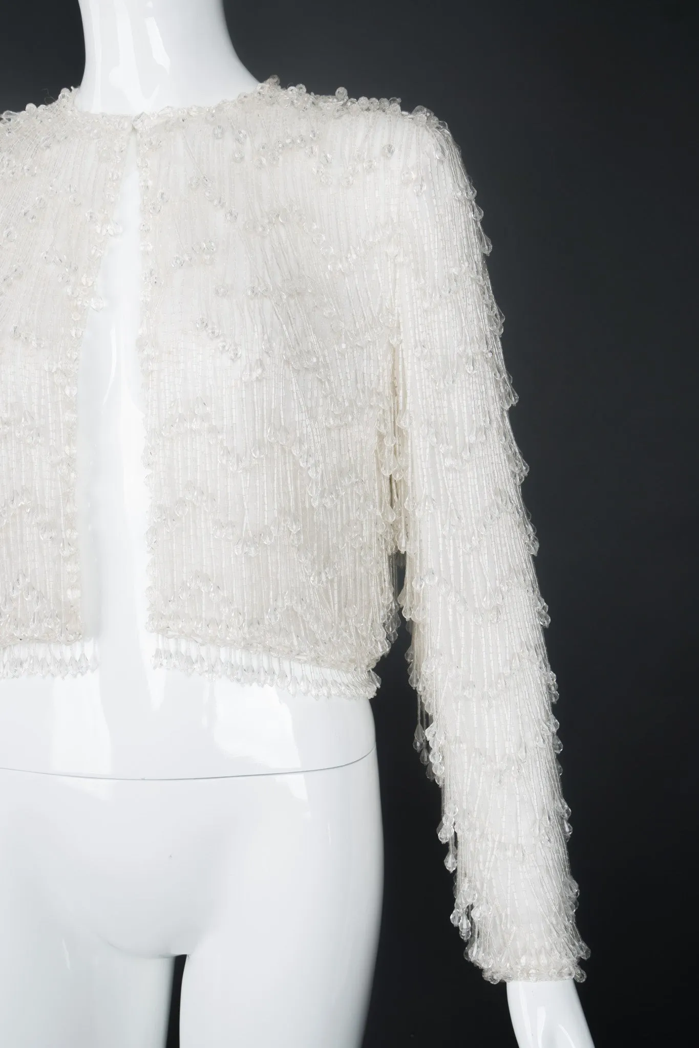 Teardrop Bead Fringe Jacket