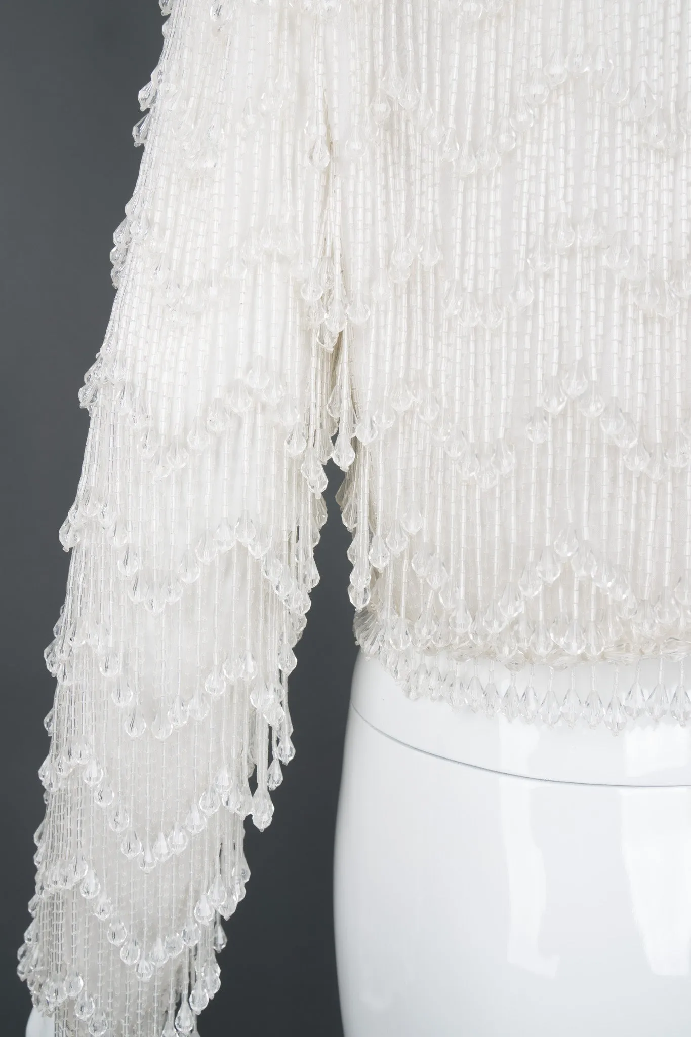 Teardrop Bead Fringe Jacket