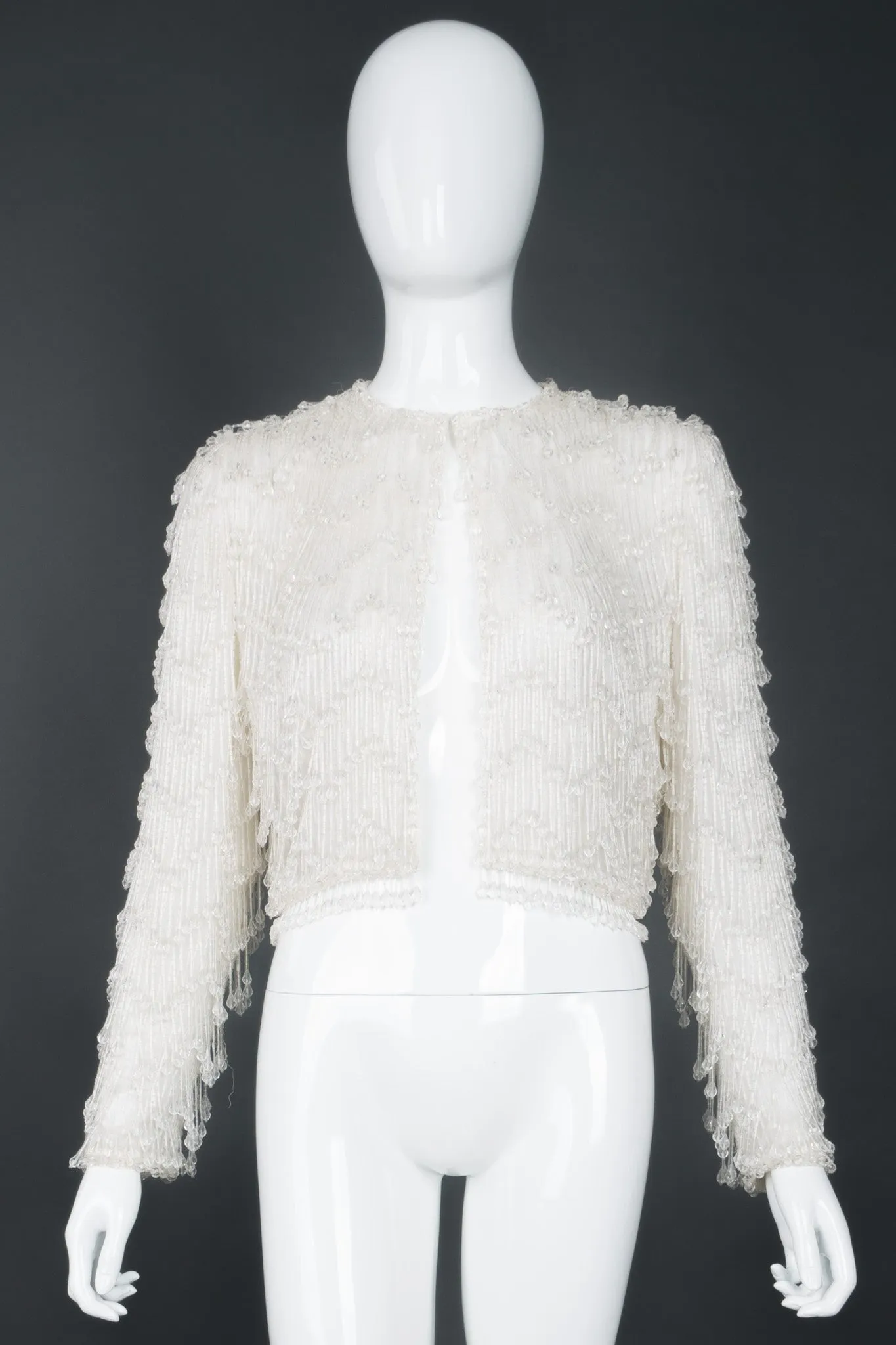 Teardrop Bead Fringe Jacket