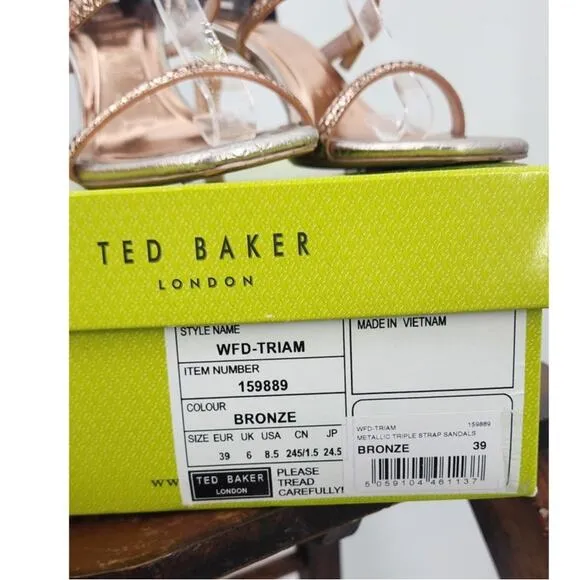 Ted Baker Triam Bronze Size‎ 39 8.5