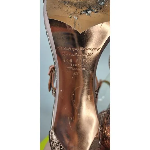 Ted Baker Triam Bronze Size‎ 39 8.5