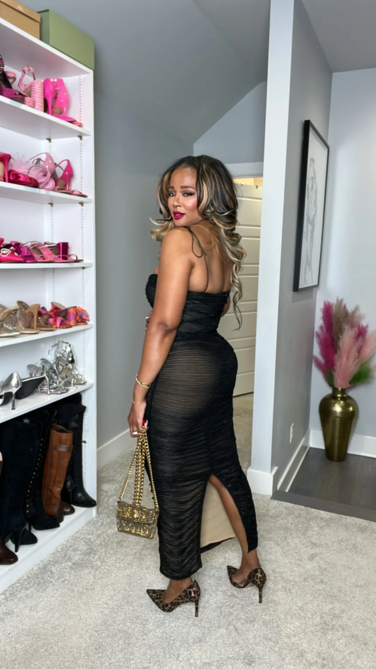The Glint Ruched Dress