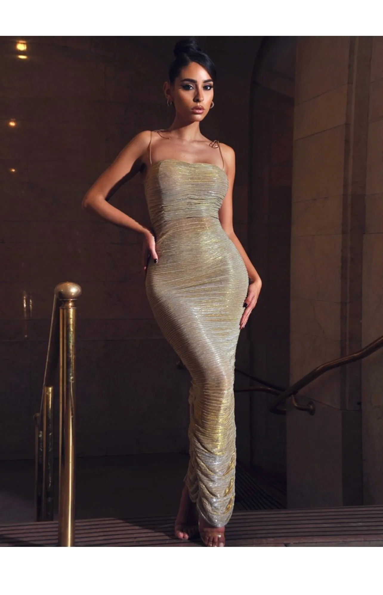 The Glint Ruched Dress