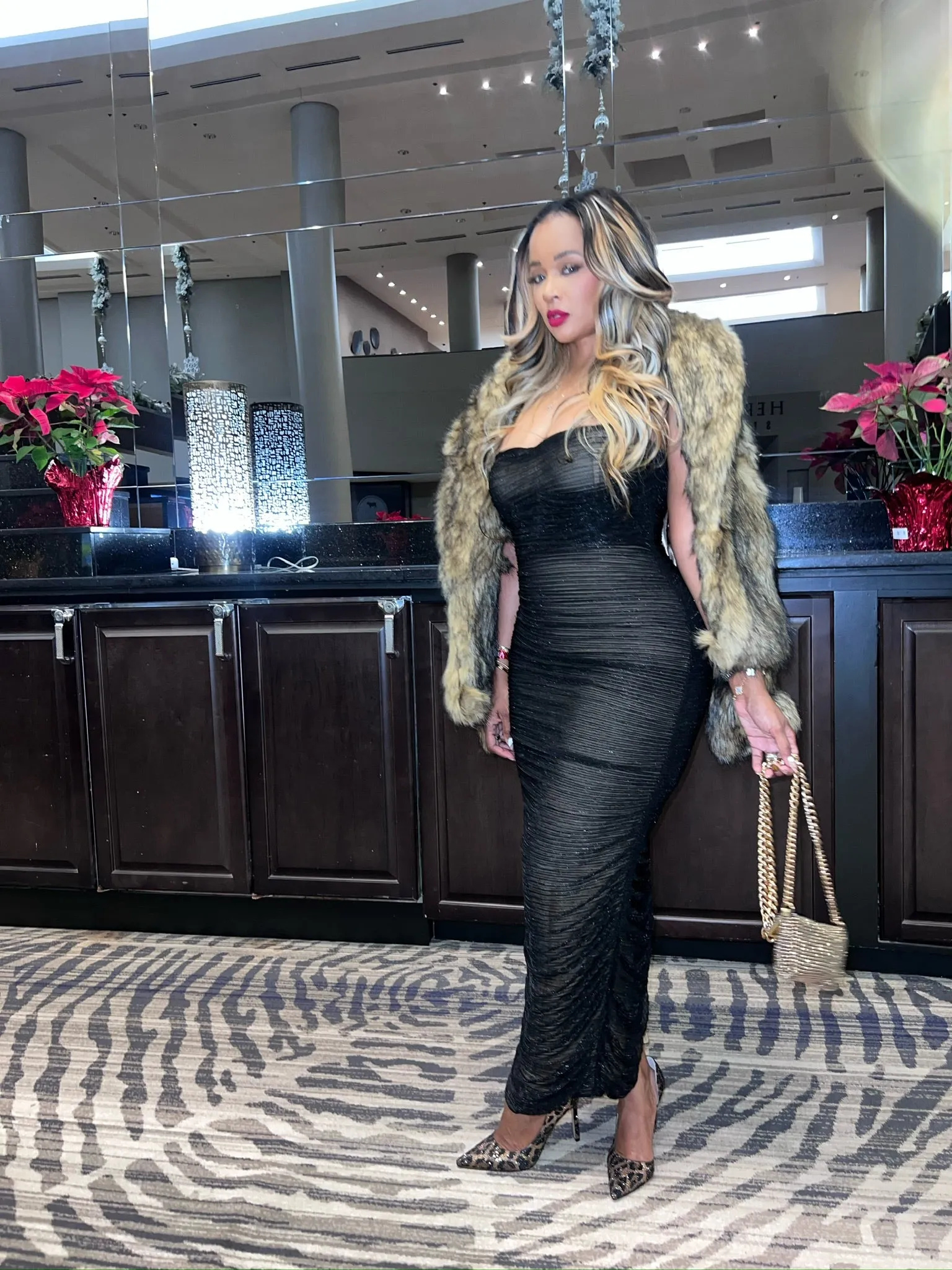 The Glint Ruched Dress