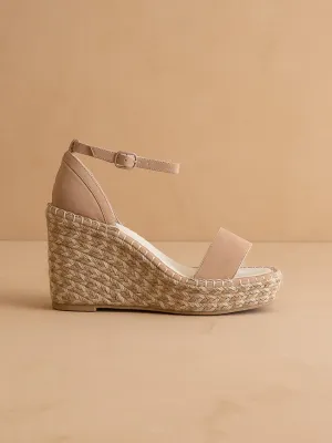 The Madrid | Apricot Wedge Heel