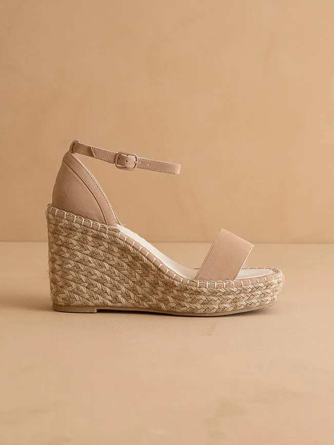 The Madrid | Apricot Wedge Heel