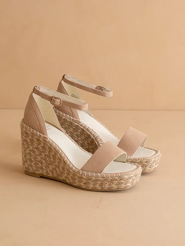 The Madrid | Apricot Wedge Heel