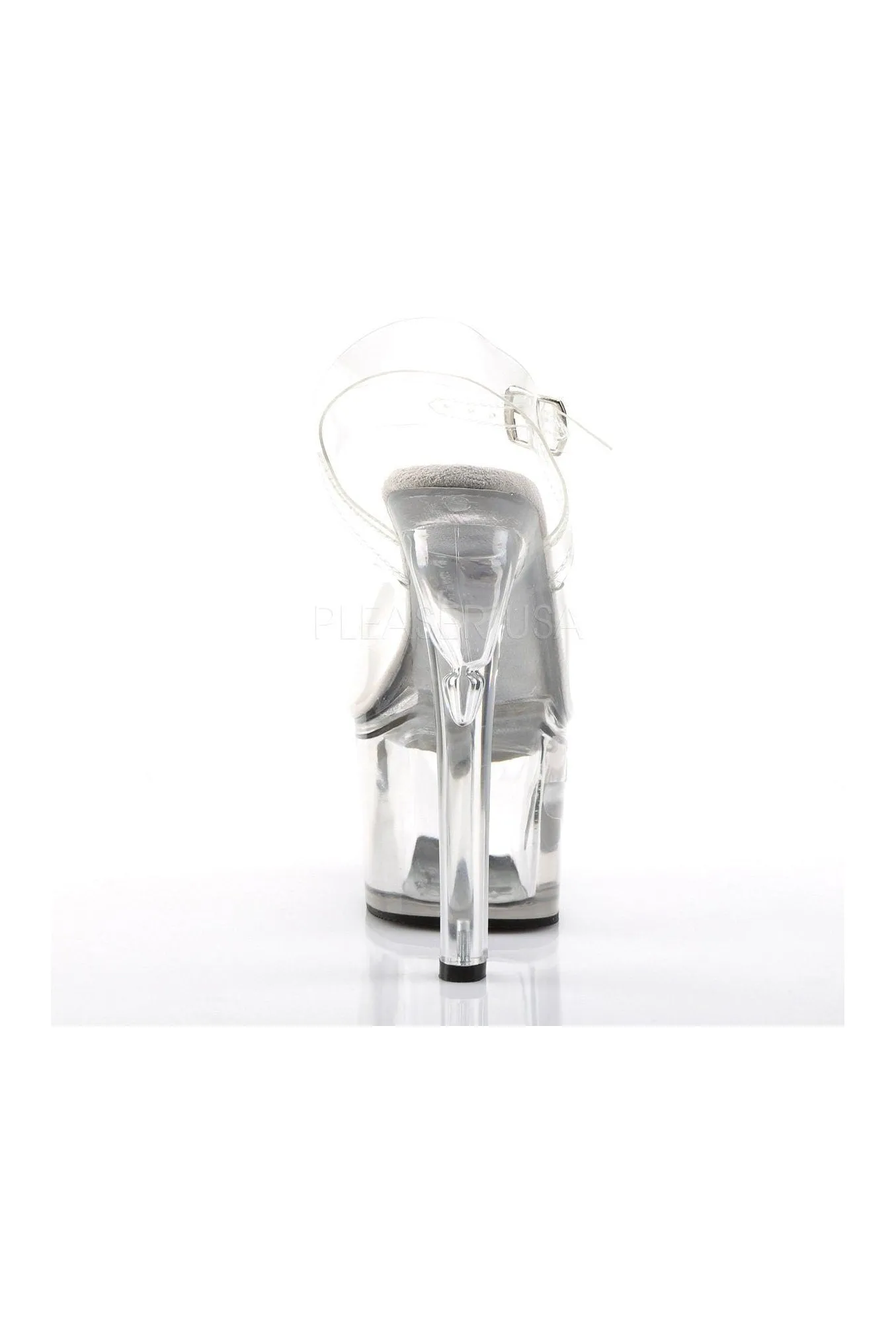 TIPJAR-708-5 Platform Sandal  | Clear Vinyl