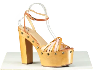 Tommy Hilfiger Tan Zendaya Platform Heels UK 7