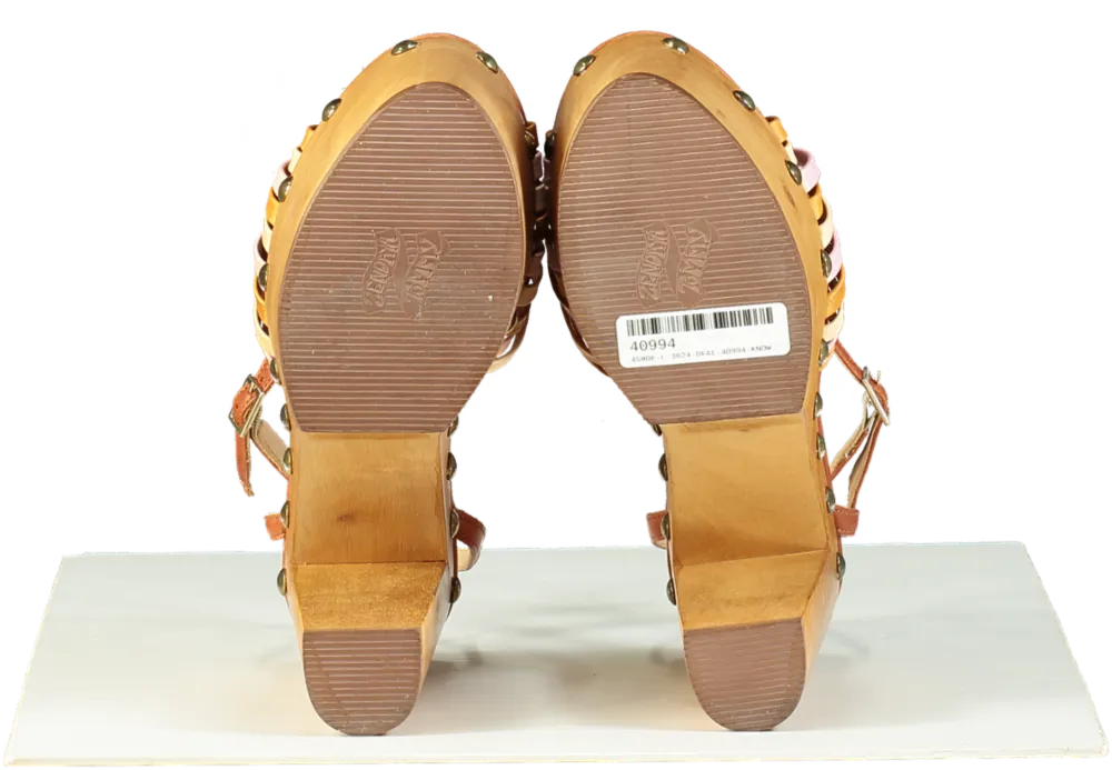 Tommy Hilfiger Tan Zendaya Platform Heels UK 7