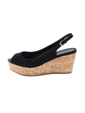Tory Burch Suede Slingback Wedges