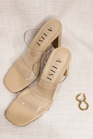 VERA HEELS - CLEAR NUDE