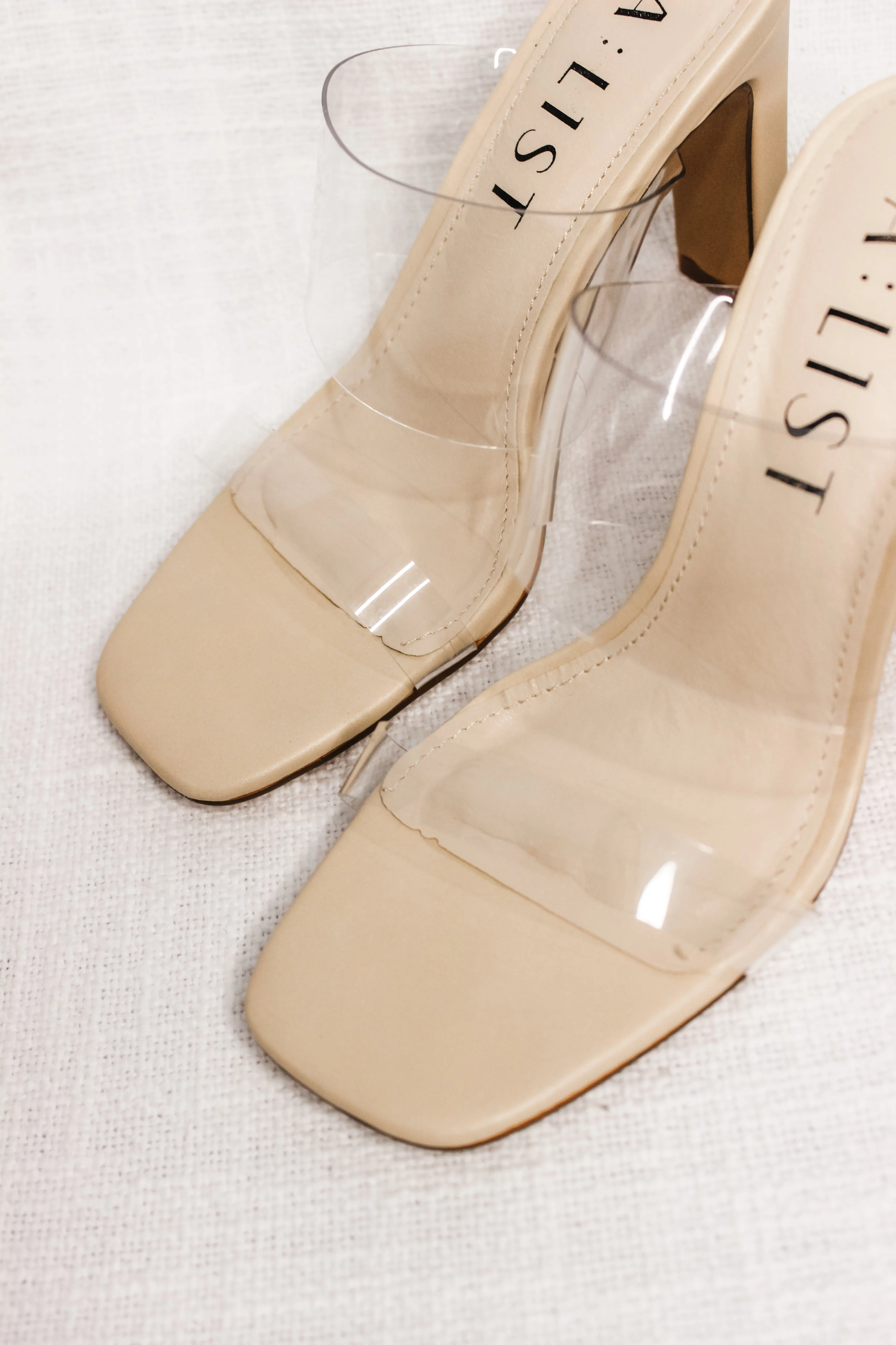 VERA HEELS - CLEAR NUDE