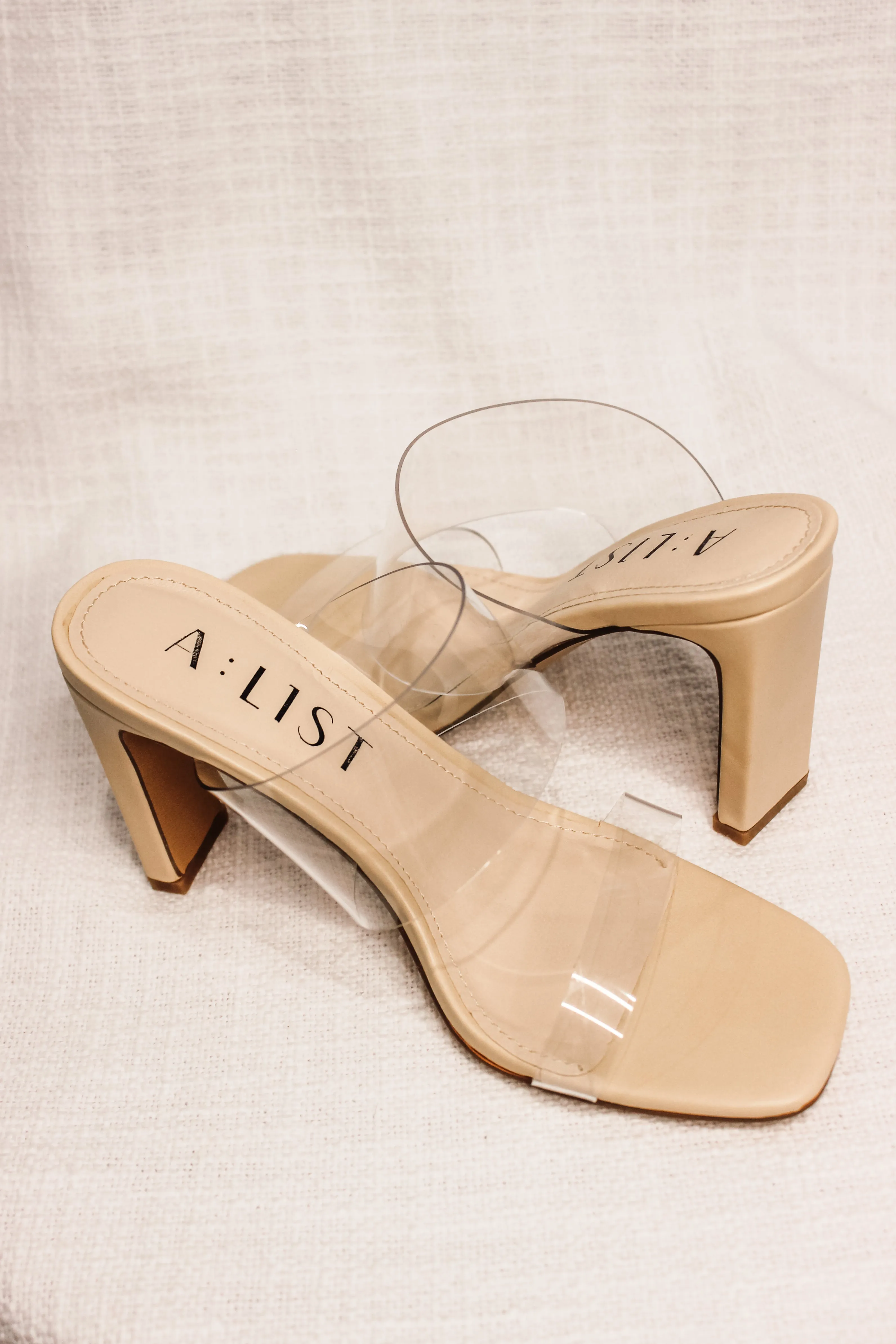 VERA HEELS - CLEAR NUDE