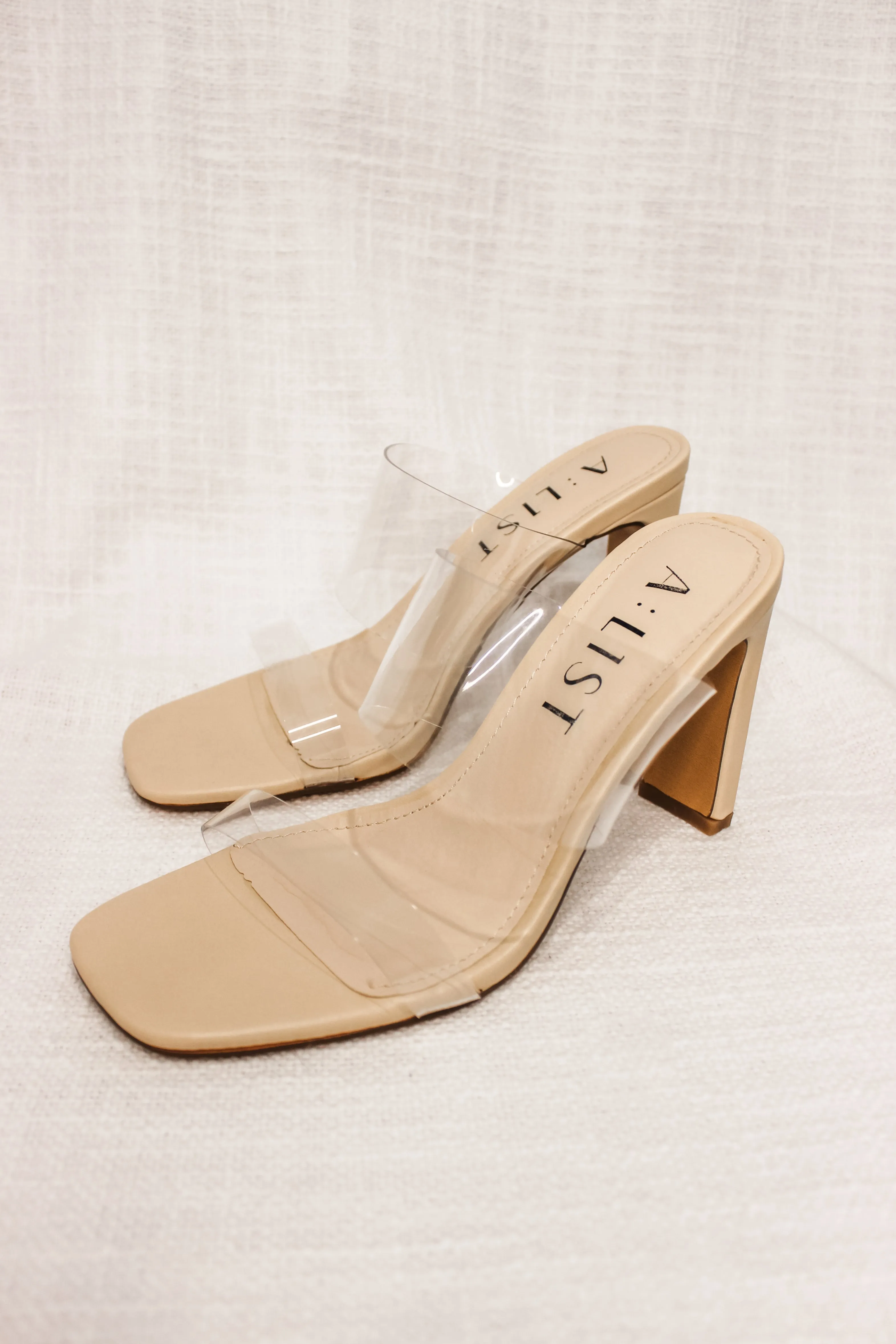 VERA HEELS - CLEAR NUDE