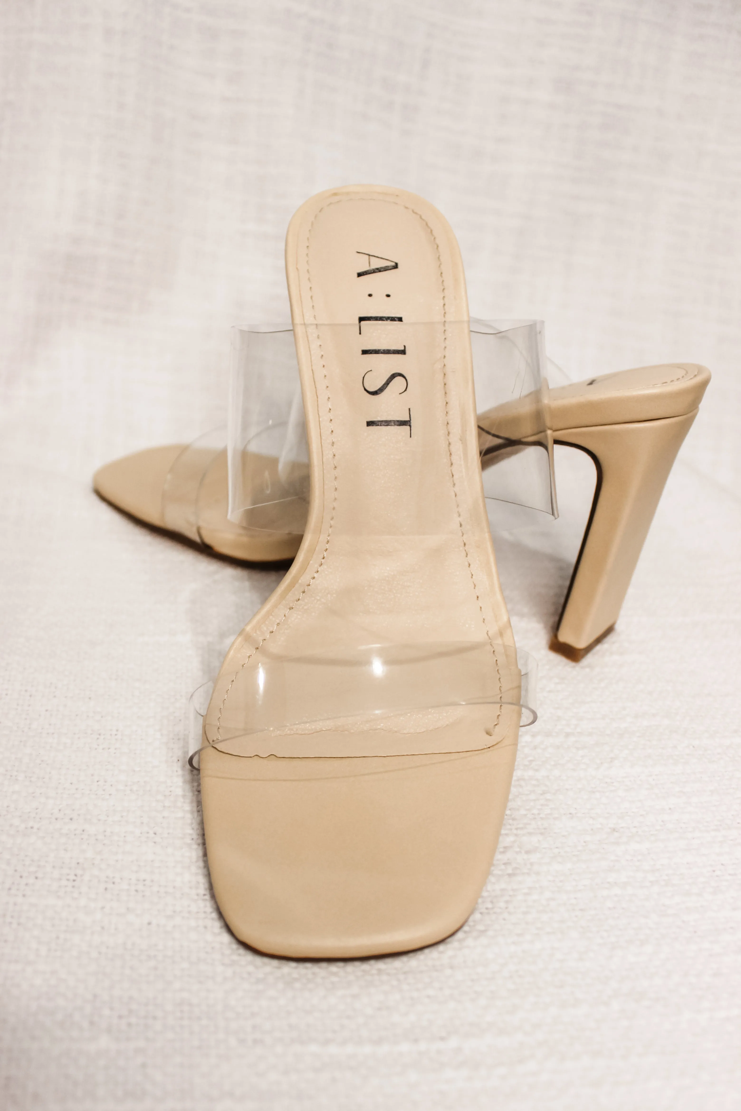 VERA HEELS - CLEAR NUDE