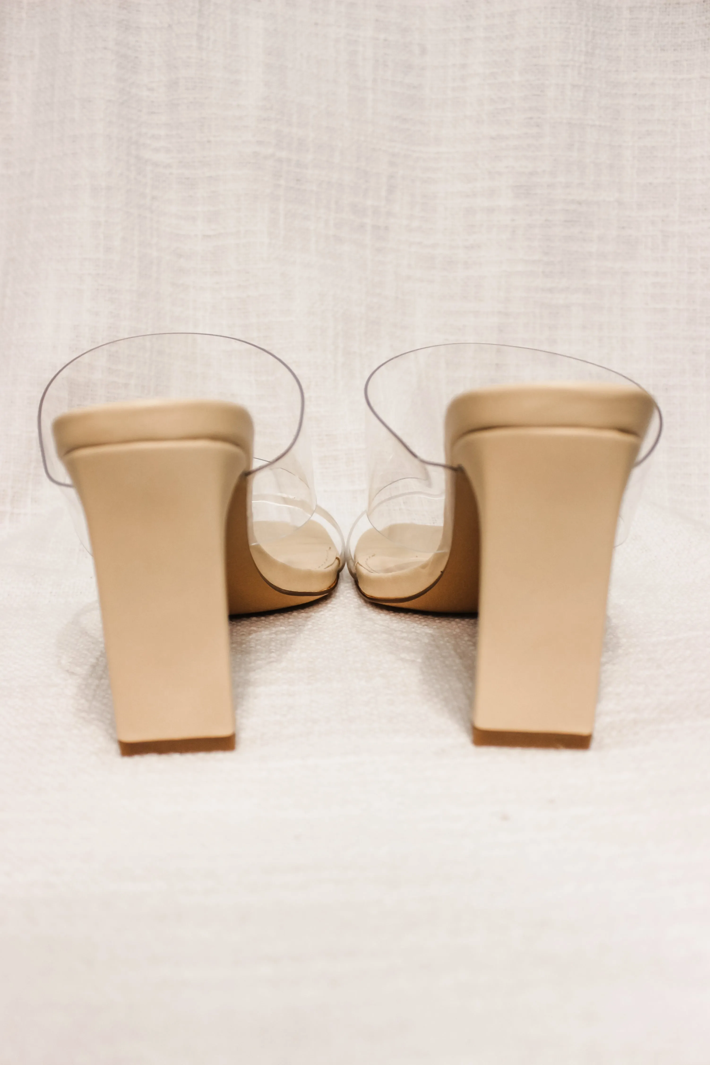 VERA HEELS - CLEAR NUDE