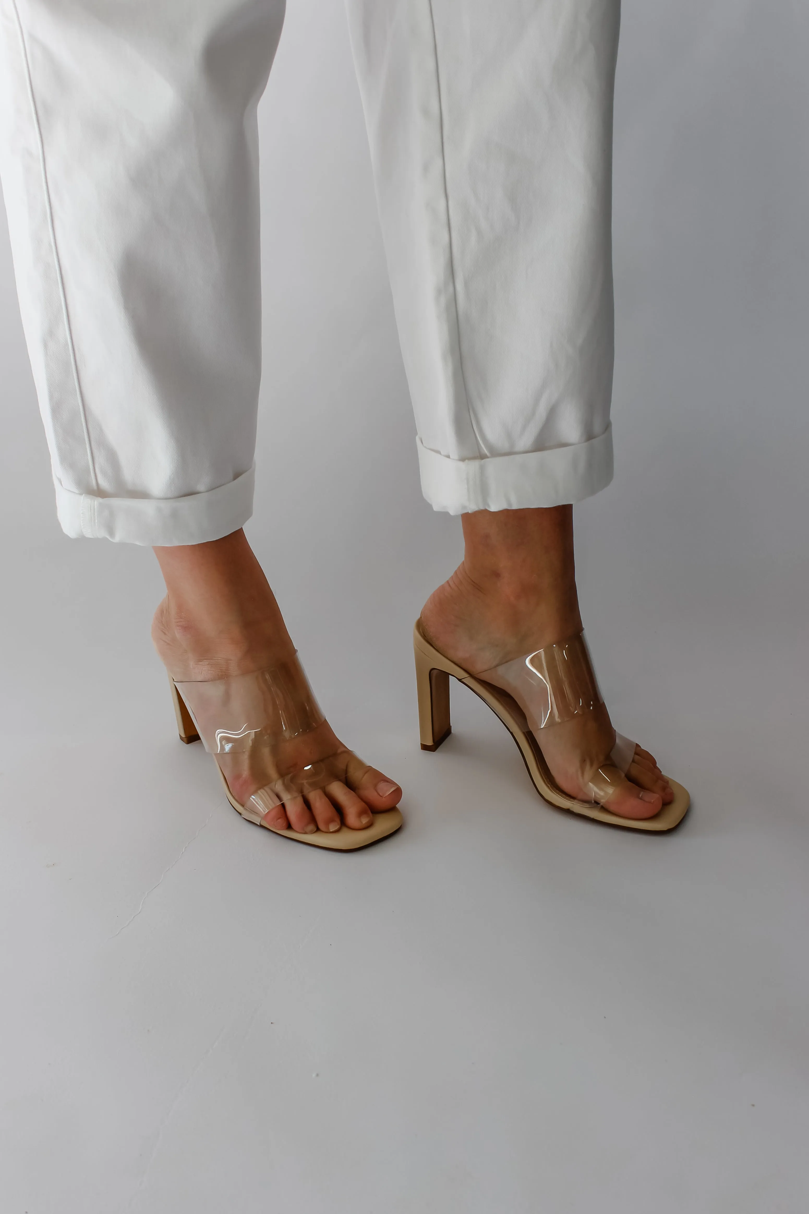 VERA HEELS - CLEAR NUDE
