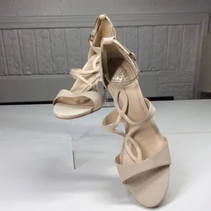 Vince Camuto Payto Nude Heels, Suede upper, Size 9.5