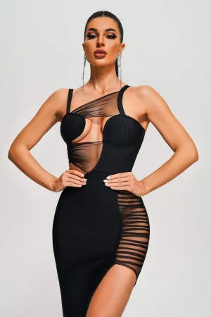 Viota Asymmetric High Low Dress