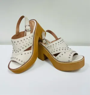 Walk My Way Studded Wedge