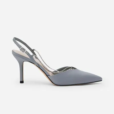 Women Pointed Toe Slingback Sandals