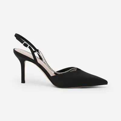 Women Pointed Toe Slingback Sandals
