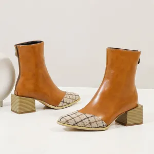 Women's Ankle Boots  Chunky Heels