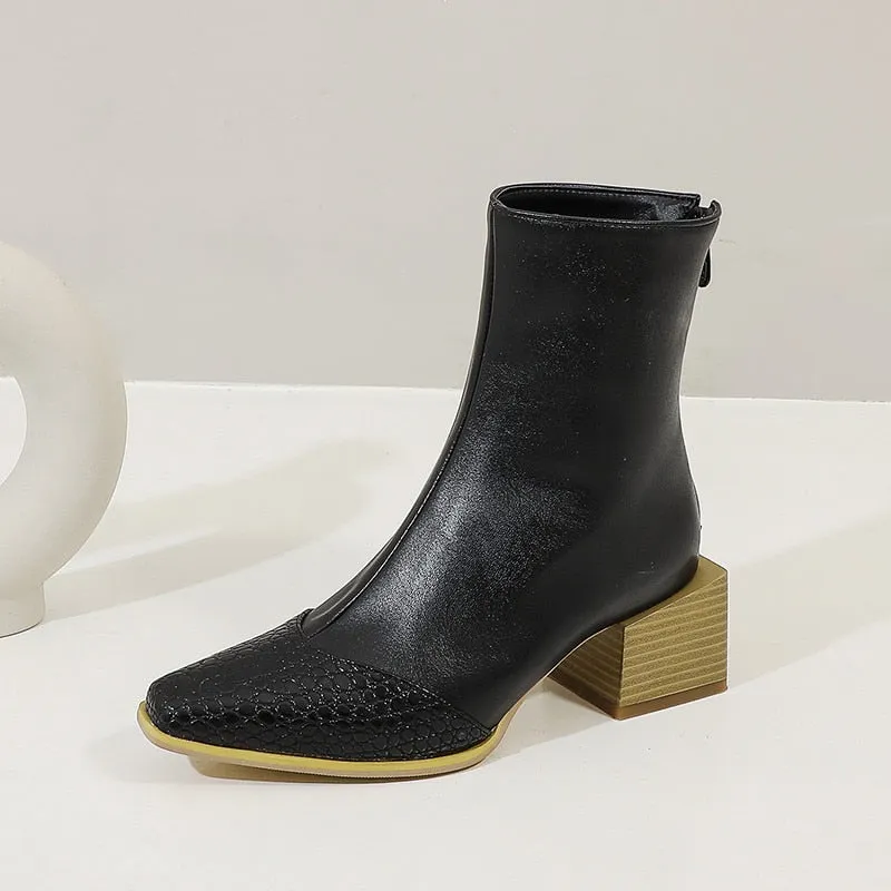 Women's Ankle Boots  Chunky Heels