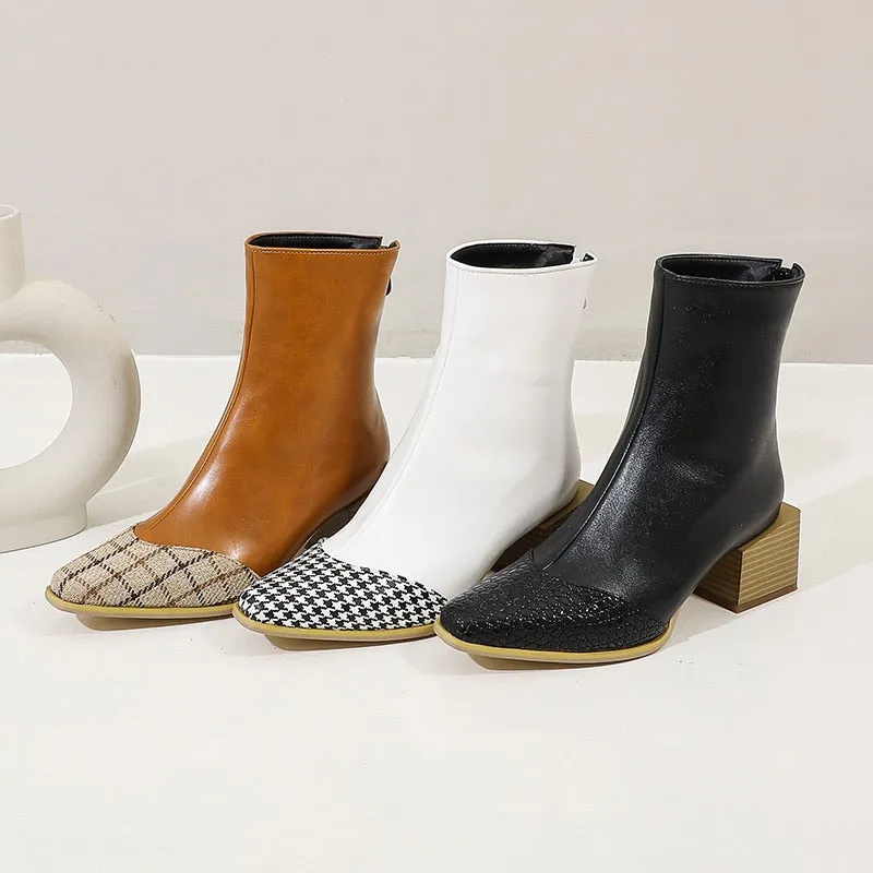 Women's Ankle Boots  Chunky Heels