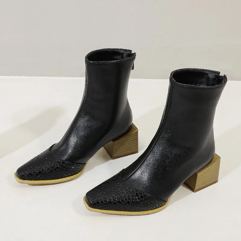 Women's Ankle Boots  Chunky Heels