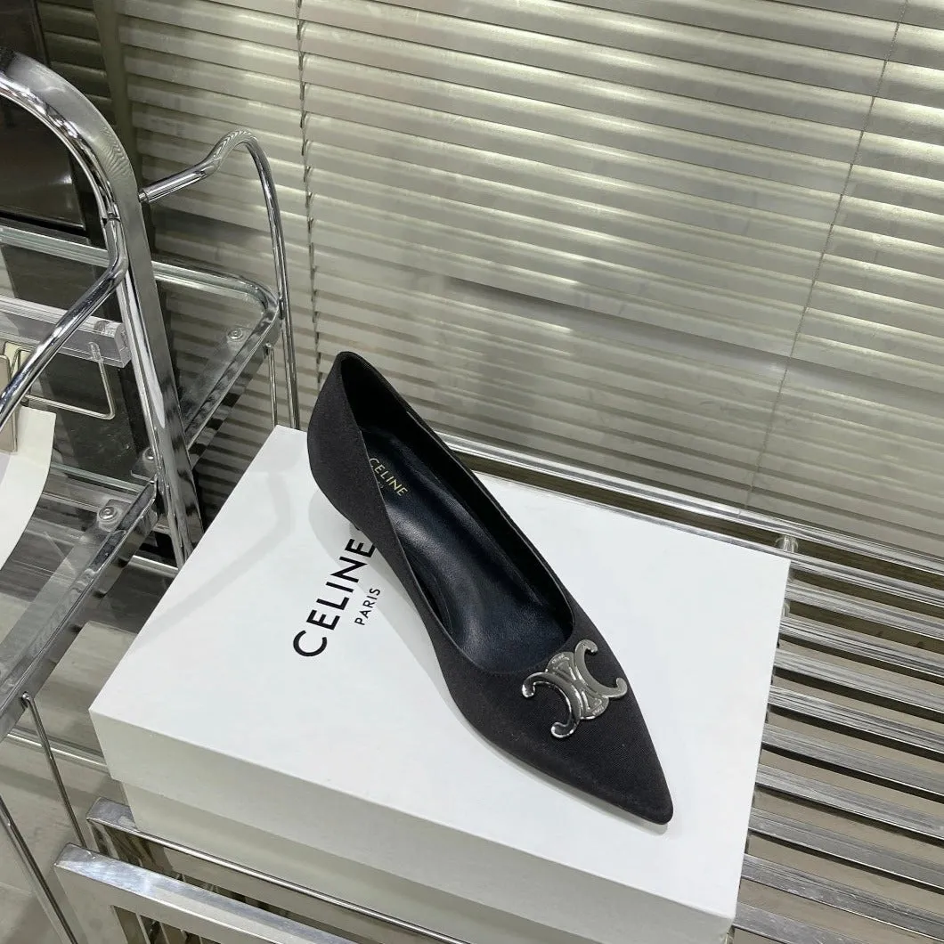 WOMEN'S HIGH HEELS BLACK CALFSKIN