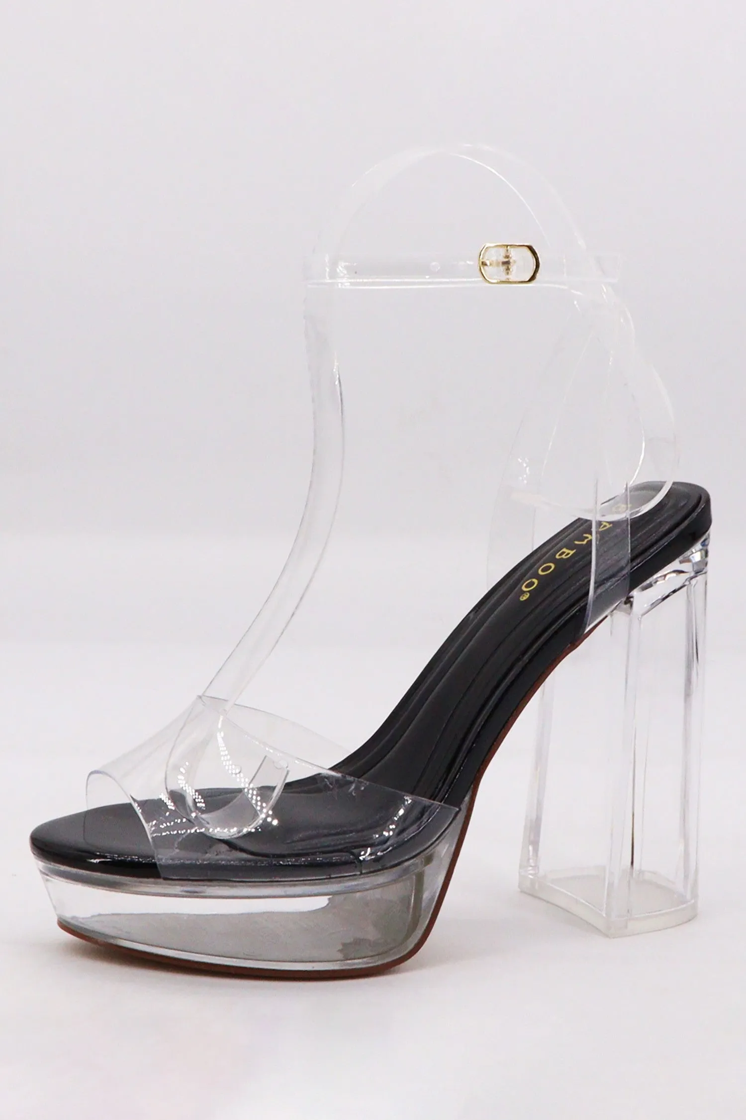 Women's Platform Clear High Heel - GLASS01