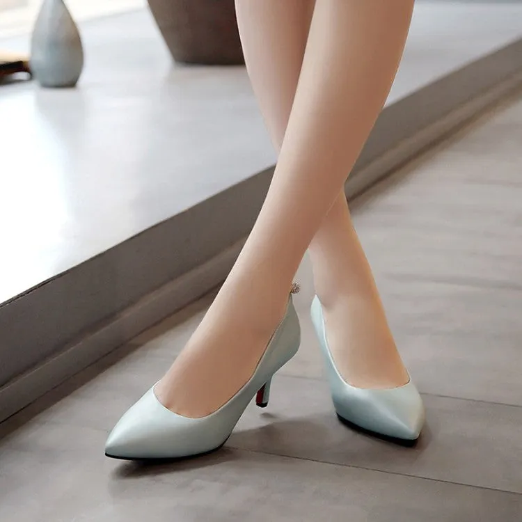 Women's Pointed Toe High Heel Thin Heeled Pumps