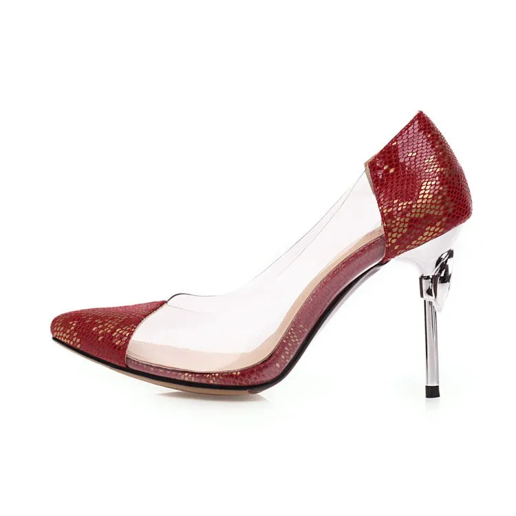 Women's Transparent High Heel Pumps