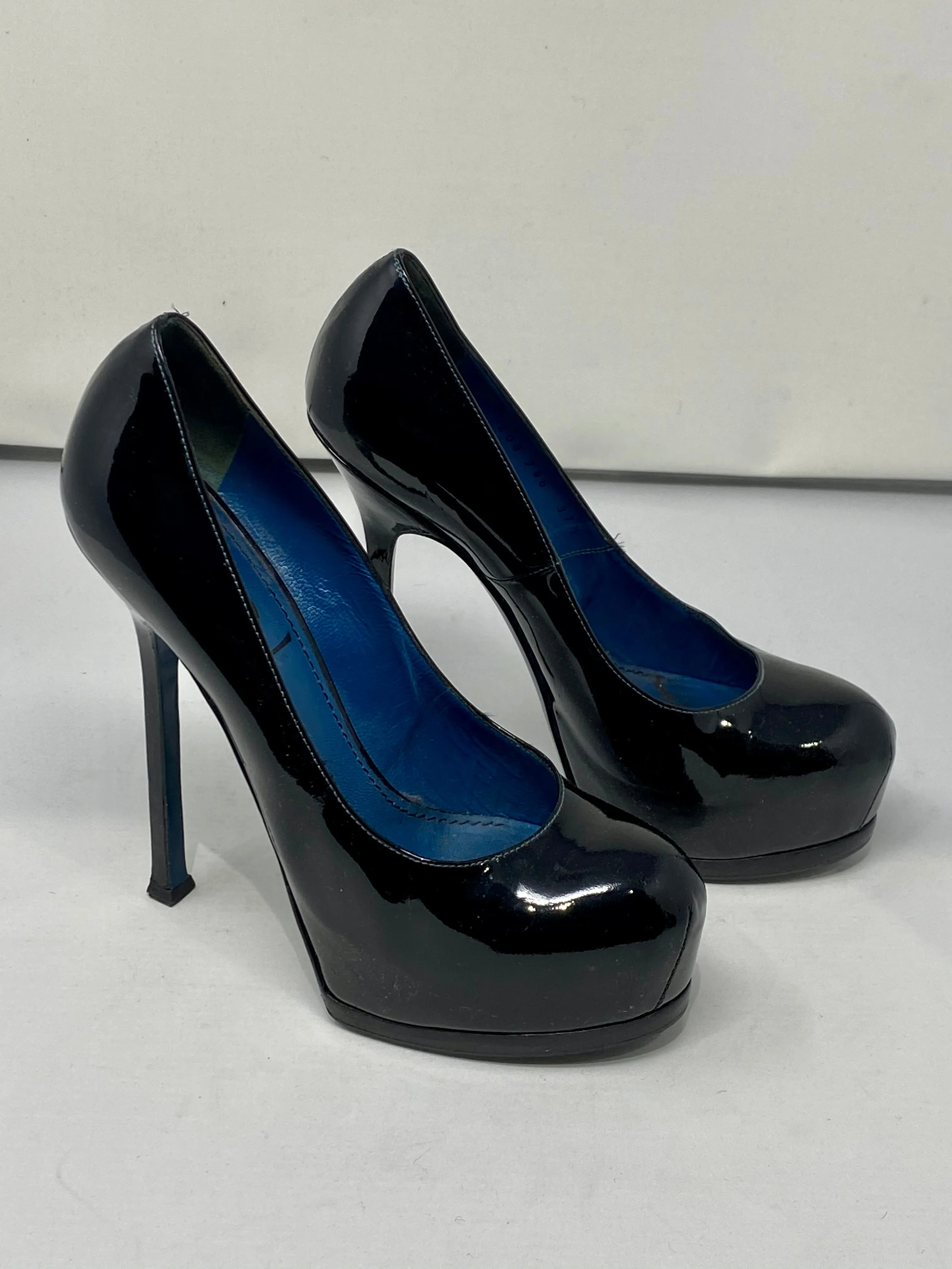 YSL Patent Leather Tribtoo Platform Heels